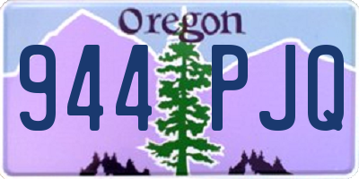 OR license plate 944PJQ