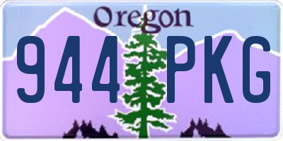 OR license plate 944PKG