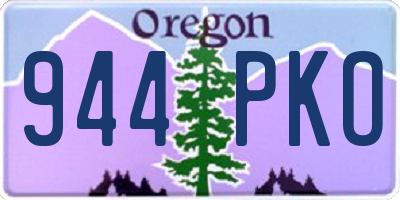 OR license plate 944PKO