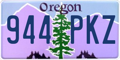 OR license plate 944PKZ