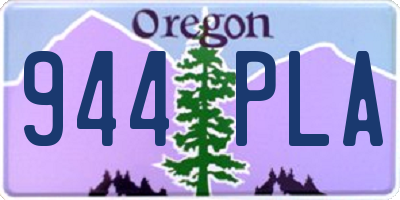 OR license plate 944PLA