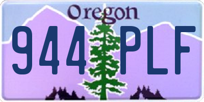 OR license plate 944PLF