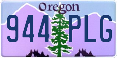 OR license plate 944PLG