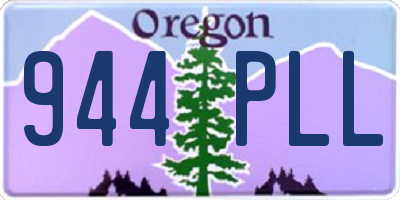 OR license plate 944PLL