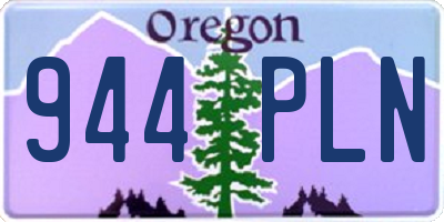 OR license plate 944PLN