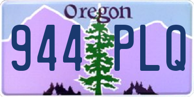 OR license plate 944PLQ