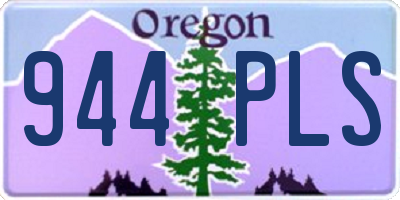 OR license plate 944PLS