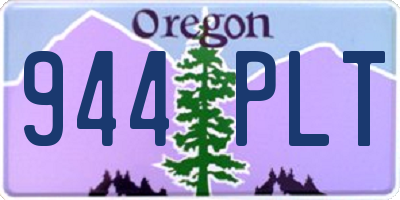 OR license plate 944PLT