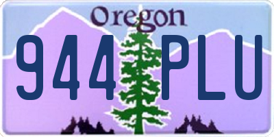 OR license plate 944PLU