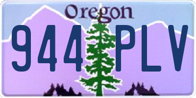 OR license plate 944PLV