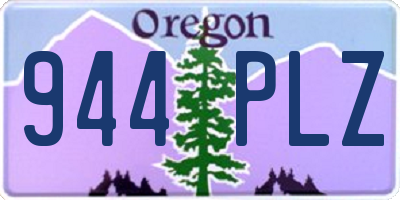 OR license plate 944PLZ