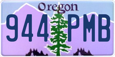 OR license plate 944PMB