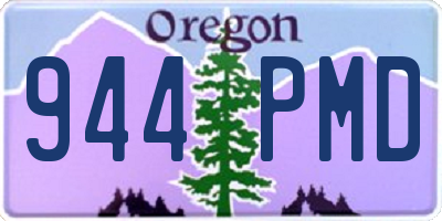 OR license plate 944PMD