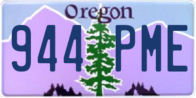 OR license plate 944PME