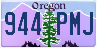 OR license plate 944PMJ