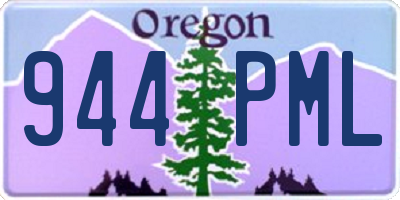 OR license plate 944PML