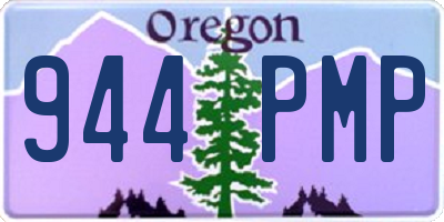 OR license plate 944PMP