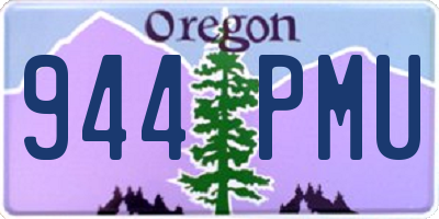 OR license plate 944PMU