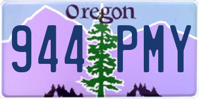 OR license plate 944PMY