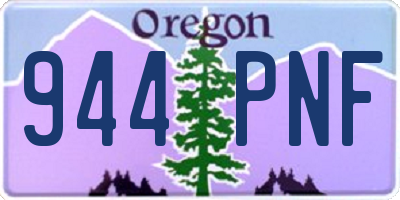 OR license plate 944PNF