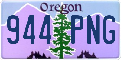 OR license plate 944PNG