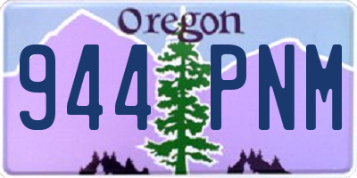 OR license plate 944PNM