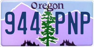 OR license plate 944PNP