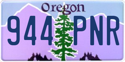 OR license plate 944PNR