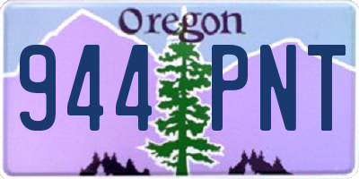OR license plate 944PNT