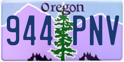 OR license plate 944PNV