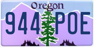 OR license plate 944POE