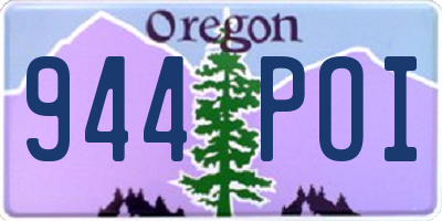 OR license plate 944POI