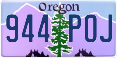 OR license plate 944POJ
