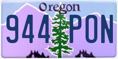 OR license plate 944PON