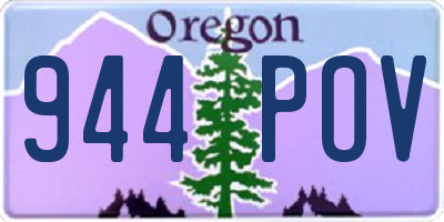 OR license plate 944POV