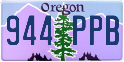 OR license plate 944PPB