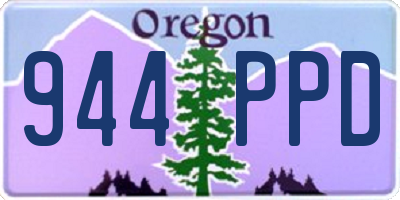 OR license plate 944PPD