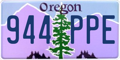 OR license plate 944PPE