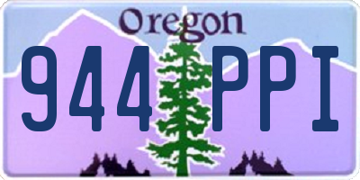 OR license plate 944PPI