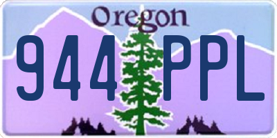 OR license plate 944PPL