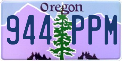 OR license plate 944PPM