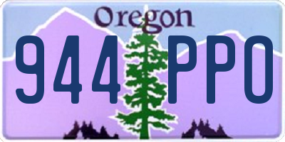 OR license plate 944PPO