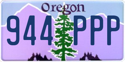 OR license plate 944PPP