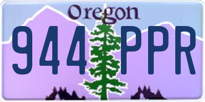 OR license plate 944PPR
