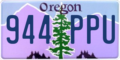 OR license plate 944PPU