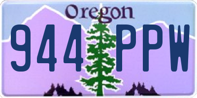 OR license plate 944PPW