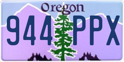 OR license plate 944PPX