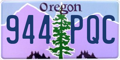 OR license plate 944PQC