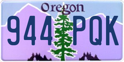 OR license plate 944PQK