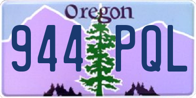 OR license plate 944PQL